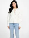 Guess Factory Katana Zip-up Hoodie In White