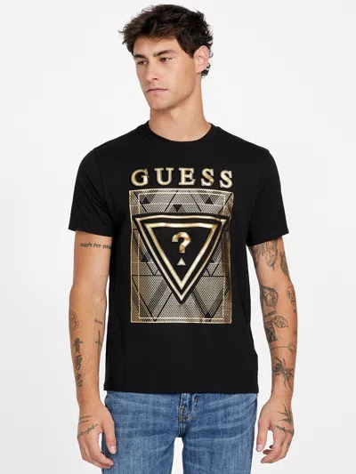 Guess Factory Keah Crewneck Logo Tee In Black