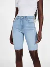 Guess Factory Keira Bermuda Shorts In Blue