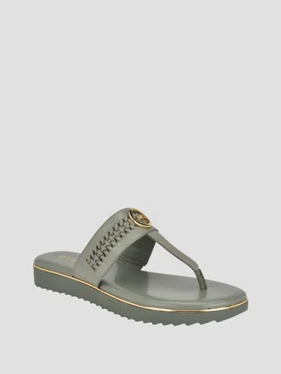 Guess Factory Kellin Thong Slides In Grey
