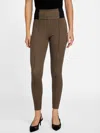 Guess Factory Kendall Textured Leggings In Brown