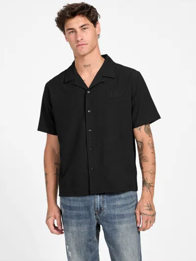 Guess Factory Kenneth Short-sleeve Logo Shirt In Blue