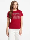 Guess Factory Kika Logo Tee In Red