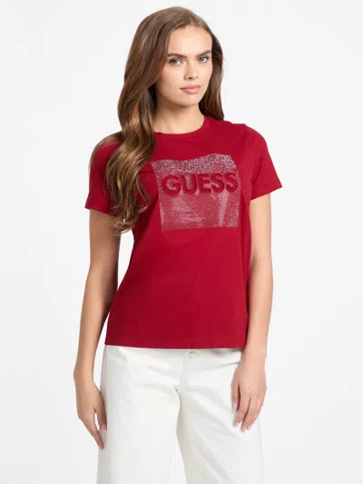 Guess Factory Kika Logo Tee In Red