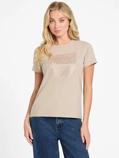 Guess Factory Kika Logo Tee In Neutral
