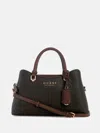 Guess Factory Kiran Logo Satchel In Sand