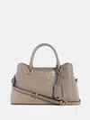 Guess Factory Kiran Logo Shine Satchel In Gray