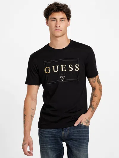 Guess Factory Koltz Logo Crewneck Tee In Black