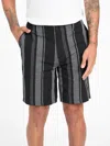 Guess Factory Koven Striped Shorts In Multi