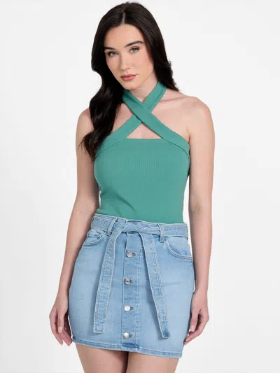 Guess Factory Kristin Halter Top In Multi