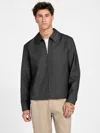 Guess Factory Kristoff Wool-blend Zip Blazer In Gray