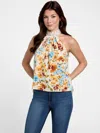 Guess Factory Kristy Printed Halter Top In Multi