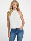 Guess Factory Kristy Printed Halter Top In White