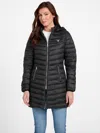 Guess Factory Lacy Puffer Coat In Black
