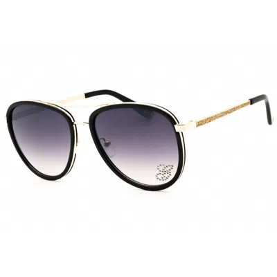 Guess Factory Ladies Black Aviator Sunglasses Gf6052
