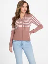Guess Factory Lainey Logo Zip Hoodie In Multi