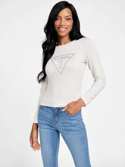 Guess Factory Lamar Crewneck Logo Top In Multi