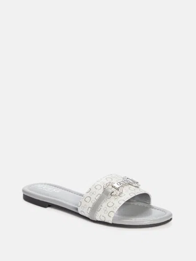 Guess Factory Lamera Logo Slide Sandals In Multi