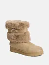 Guess Factory Layby Shearling Boots In Multi