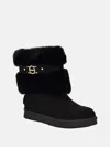 Guess Factory Layby Shearling Boots In Multi