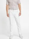 Guess Factory Ledger Solid Cotton Pant In White