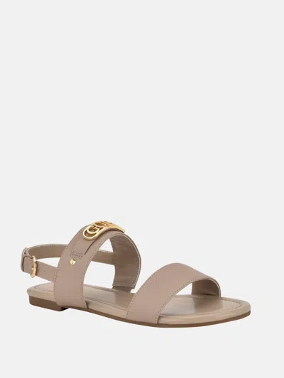 Guess Factory Lennia Back Strap Sandals In Gray