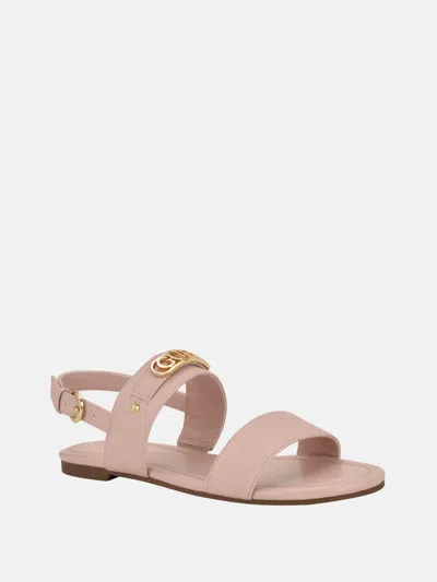 Guess Factory Lennia Back Strap Sandals In Pink