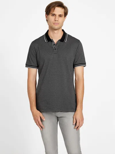 Guess Factory Lewis Polo In Black