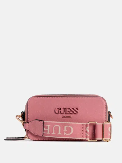 Guess Factory Lewistown Shiny Logo Crossbody In Multi
