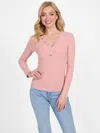 Guess Factory Lexis Henley Top In Multi
