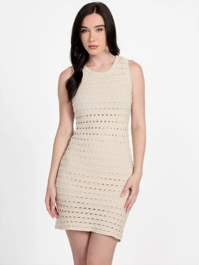 Guess Factory Lilo Crochet Sweater Dress In Multi