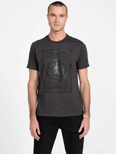 Guess Factory Limma Lion Crest Tee In Brown