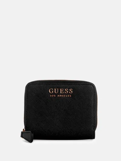 Guess Factory Lindfield Folded Zip Wallet In Black