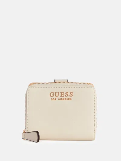 Guess Factory Lindfield Folded Zip Wallet In White