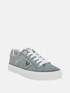 Guess Factory Lins Rhinestone Low-top Denim Sneakers In Multi