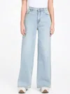 Guess Factory Lisbeth Wide Leg Denim Pants In Blue