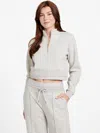 Guess Factory Livy Half-zip Pullover Sweatshirt In Neutral