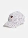 Guess Factory Logo Baseball Hat In Multi