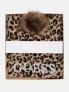 Guess Factory Logo Hat And Scarf Gift Set In Brown
