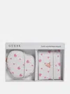 Guess Factory Logo Heart Card Case And Zip Pouch Box Set In Multi