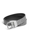 Guess Factory Logo Reversible Belt In Black