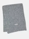 Guess Factory Logo Scarf In Gray