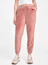 Guess Factory Lolly Sherpa Joggers In Pink