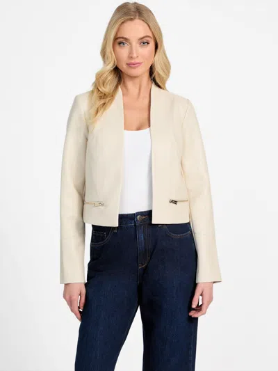 Guess Factory Louisa Faux-leather Cover Up In Beige