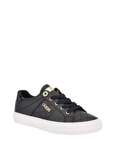 Guess Factory Loven Low-top Sneakers In Black