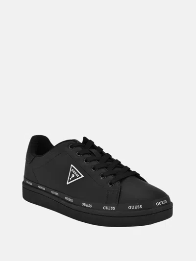 Guess Factory Lovis Logo Low-top Sneakers In Black