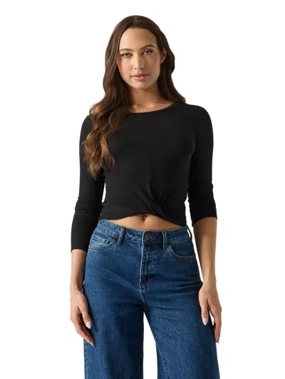 Guess Factory Ls Diana Top In Black