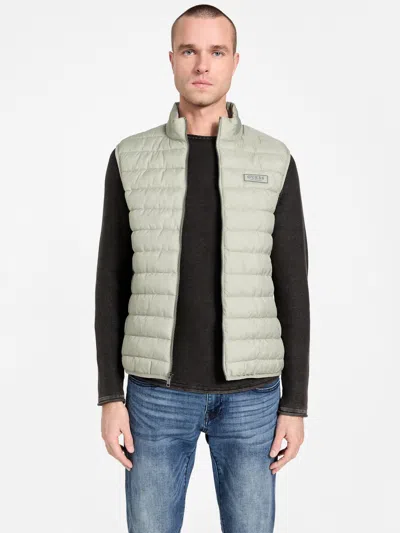 Guess Factory Luca Quilted Vest In Multi