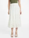 Guess Factory Lucca Lace Maxi Skirt In White