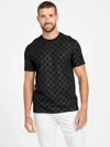 Guess Factory Lucio Crewneck Tee In Black